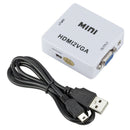 VGA To HDMI Full HD Video 1080P Converter Box Adapter For PC Laptop DVD HDT OZ