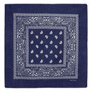 Set of 3 bandanas Paisley Man and Woman 57 x 57 cm Red + white + navy blue
