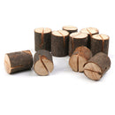 10pcs Wooden Wedding Place Name Card Stand Table Number Memo Holder Decor