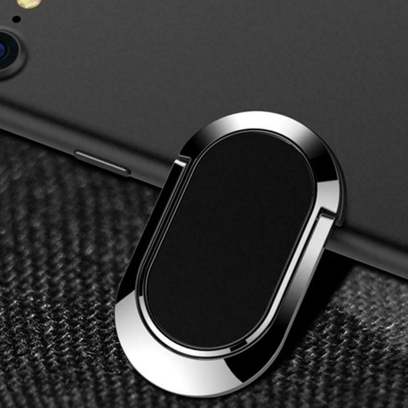 Magnetic Metal Phone Socket Stand 360 Degree Rotation Tablet Finger Ring Holder