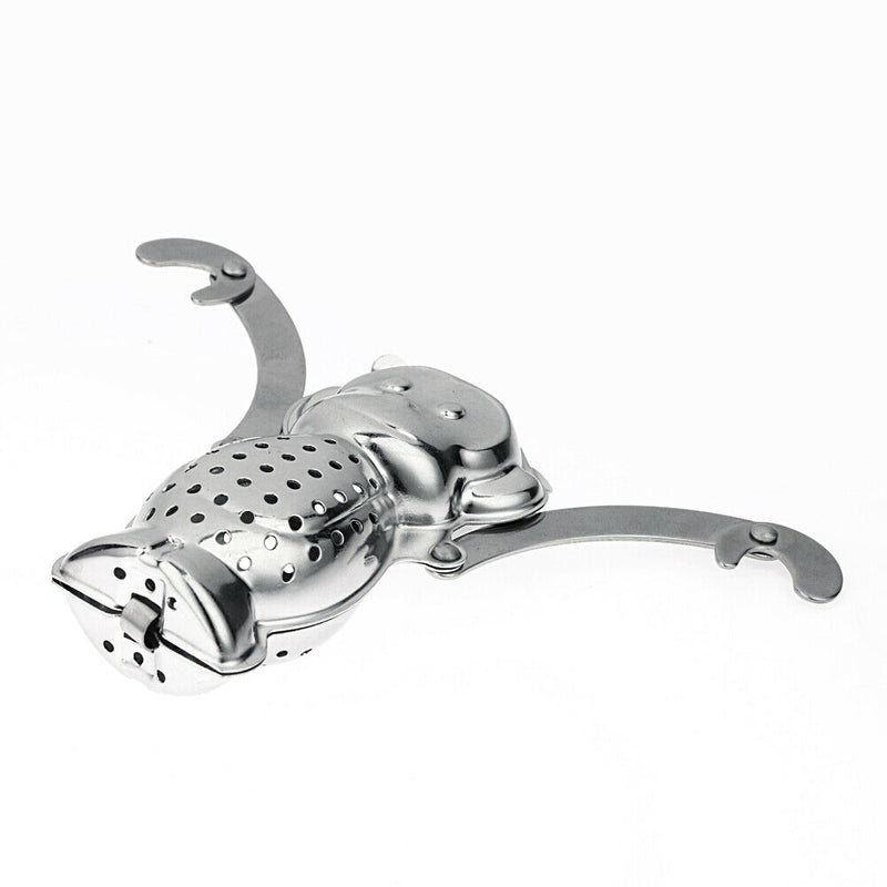 Monkey Shape Tea Infuser Loose Leaf Strainer Herbal Filter Tray Spice
