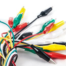 New 10X Double-ended Crocodile Alligator Clips Wire testing wire Clips Cable//