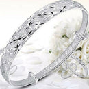 Plated Women Adjustable Cuff Bangle Bracelet Jewellery  Gift