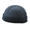 2 Pieces Fashion Cotton Skullcap Retro Roll up Edge Docker Hat Adjustable