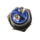 1PC 16mm Stainless Steel Black Waterproof Starter Switch Momentary Button V3
