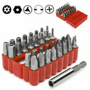 33PC SECURITY BIT SET SCREWDRIVER TOOL HOLDER TORX STAR HEX SPANNER SCREWS D8B4