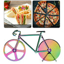 3Pieces Bicycle Pizza Cutter Bike Roller Pizza Slicer Kitchen Pizza Cutter
