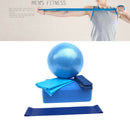 5pcs Yoga Blocks Ball Resistance Loop Band Equipment Pilates Starter Kit