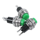5 x 9.5mm Momentary 1 NO Red Green Cap Push Button Switch AC 250V/1.5A