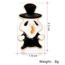 Brooch for Unisex Alloy Halloween Ornaments Ghost Shape Personality Pins Bu L4K9