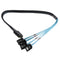 1.5ft 6Gbps Mini SFF-8087 36Pin to 7Pin Sata Hdd Hard Drive Splitter Cable