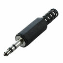5 Pcs Black Plastic Housing 3.5mm Audio Jack Plug Headphone Connector B5P9