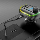 T829 18W Wireless Handsfree Car Bluetooth Adapter PD Charger FM MP3 Audio Player