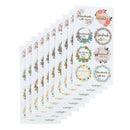 80PCS /10 Sheet Handmade with Love Stickers for Birthday Party  Gift Decor SEAU