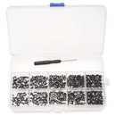 500Pcs/Box M2/M2.5/M3 Black Metal Cross Head Screw Bolts Phillips Screws Cr E8R6