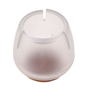 30Pcs Round Bottom Lotus Opening Silicone Wood Floor Protectors Chair Leg Caps