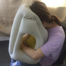 Inflatable Travel Sleeping Bag Cushion Neck Pillow for Outdoor Airplane- BX