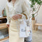 Transparent PVC Shoulder Handbags Women Summer Top-handle Totes (White)