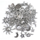 70pcs Sun Moon Stars Charms Pendant For Diy Jewelry Necklace Bracelet Making Gw
