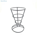 2-Piece French Fry Stand Cone Basket Holder For Fries Fish And Chips And Ap