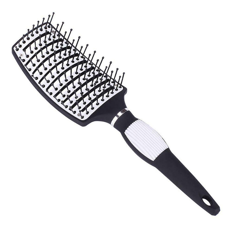Unisex Detangling Hair Brush Curved Massage Pins Vented Hairbrush Detangler