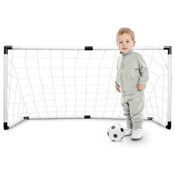 Children's Kid's Junior Football Goal Soccer Set with and Pump Ball Q4A7