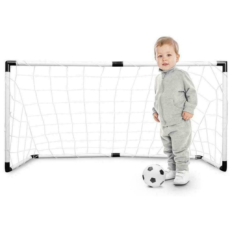 Children's Kid's Junior Football Goal Soccer Set with and Pump Ball Q4A7