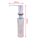 1 Pc Stainless Steel Soap Detergen Dispenser Lotion Kitchen Sink Faucet P`3C