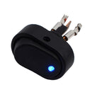 5PCS Blue LED Light 12V 30Amp Car Boat Rocker Toggle Switch Control Rocker Set