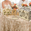 Wooden Wedding Card Boxes with Lock and Card Sign for Weddings Receptions