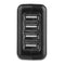 4 Ports USB Charger 2.1A 10.5W Phone Wall Charging Adapter w/4pcs Converter
