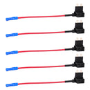 5pc Car Auto Fuse TAP Add-A-Circuit Middle Adapter Standard ATO ATC Blade Holder