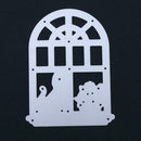 Cat Window Cutting Die DIY Metal Stencil Scrapbooking Embossing Craft Decor