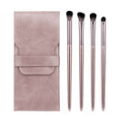 4pcs Eye Shadow Makeup Brushes Kit Soft Eyeshadow Blending Brush (Purple)