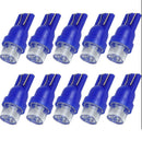 10 Pcs Car LED Light T10 SMD 1-LED Wedge 194 168 Car Bulb Light Lamp Blue   Z