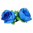 50 artificial roses, 3 cm tall, wedding decoration, navy blue Q3Q3