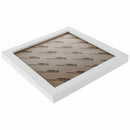 Square Thick Pine Wood Photo Frame Wall Picture Frame (White,8 Inch) Y9T2