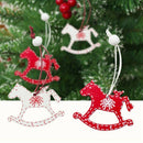 12pcs Party Supplies DIY Gifts Christmas Tree Decoration Wooden Ornaments X Y3U4