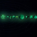 Glow In The Dark 30cm Wall Stickers Round Planets Star Luminous Kids Room Decor