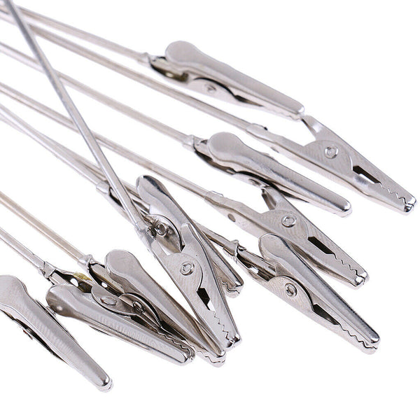 30x Metal Wire Alligator Clamp, Long-Tailed Alligator Iron Clip, Stand Photo