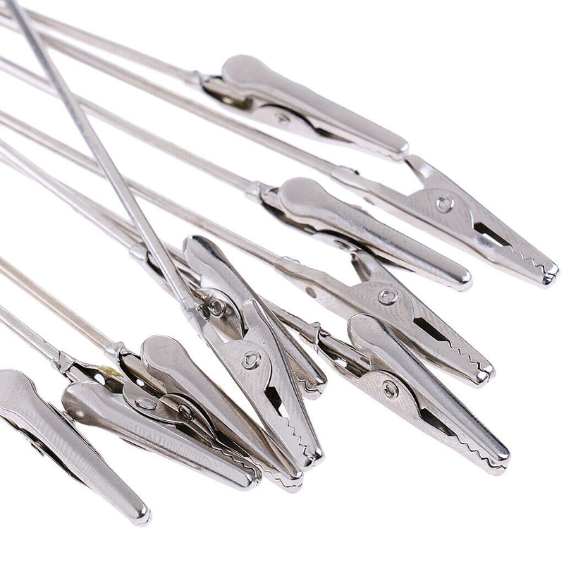 30x Metal Wire Alligator Clamp, Long-Tailed Alligator Iron Clip, Stand Photo