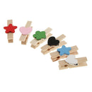 50pcs Spring Wood Clips Clothes Photo Paper Peg Pin Clothespin Scrapbooking