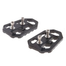 1 Pair Black Motorcycle Foot Pegs Bracket Wide Rider Footrest for KAWASAKI X300