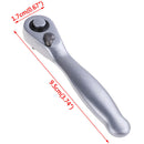1/4" Dual Head Square 72-Tooth Ratchet Driver Screwdriver Socket Wrench ToME