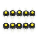 10pcs Flashlight Switches DC 12V 0.5A Self-locking Micro Push Button Switch B&X