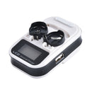 US Plug 2 Slot LIR2032 LIR2025 LIR2016 Button Coin Cell Battery Charger LCD FT
