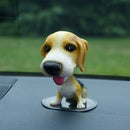 Nodding Head Dog Car Ornament Bobble Head Decor Car Dashboard Bobble Head
