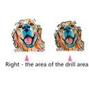 5D Diamond Painting Beauty Colored Dog Diamond Embroidery Full Portrait Dia M8J2
