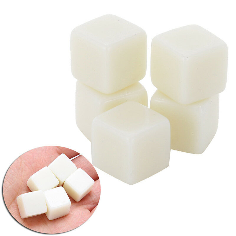 5Pcs D6 Dice 12Mm Die Six Sided Table Gaming Dice Blank For Playing Toys LJ