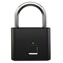 Keyless Fingerprint Padlock USB Rechargeable Security Door Lock (Black)